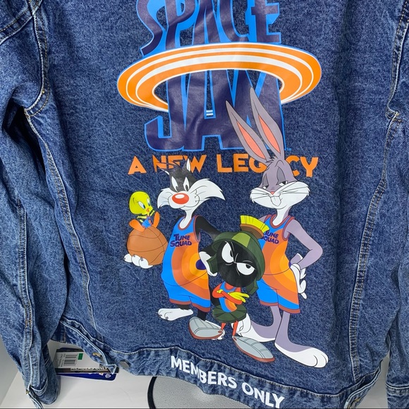 SPACE JAM A New Legacy LOONEY TUNES Members Only Denim Jacket - Picture 9 of 12